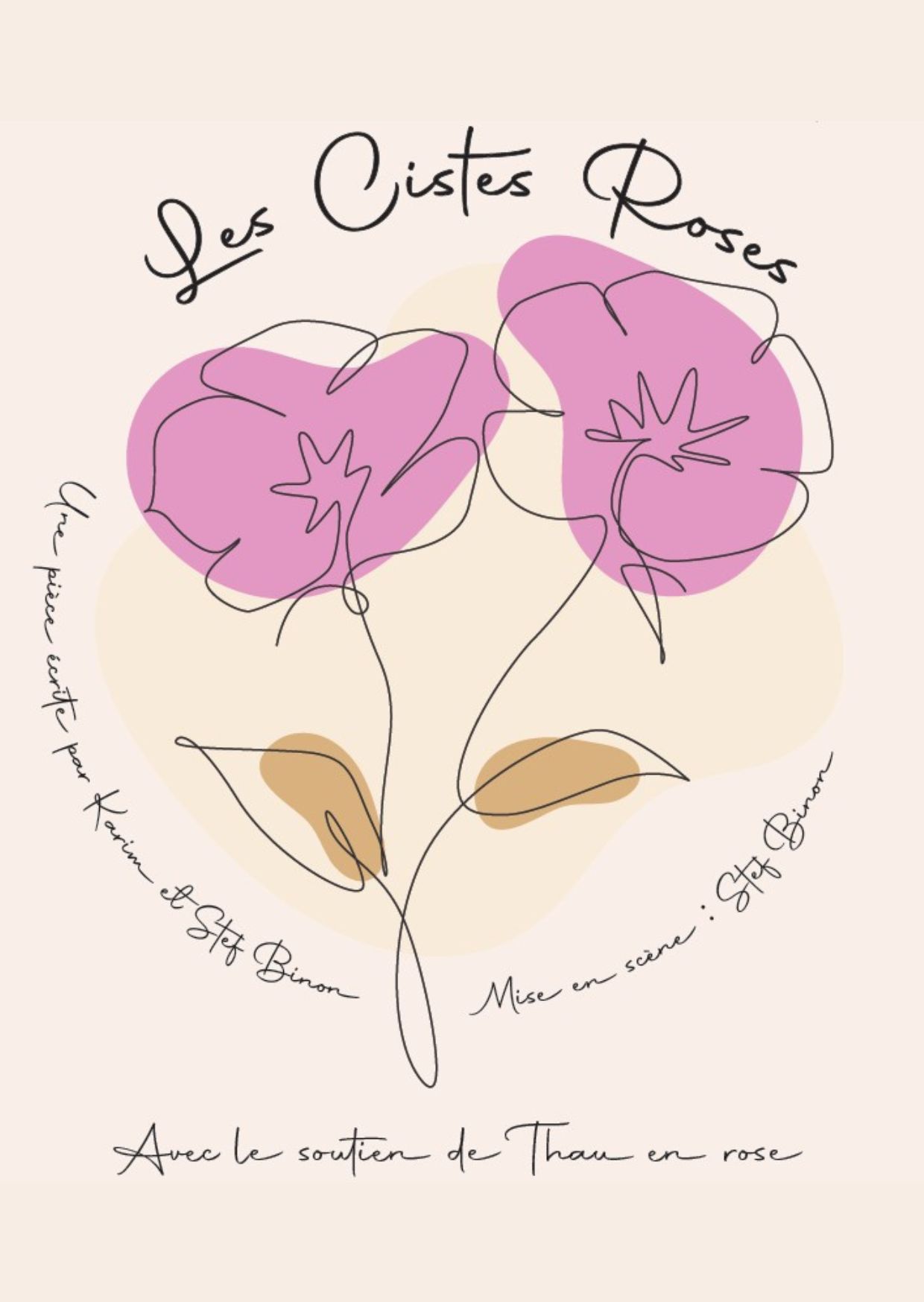 Affiche Les Cistes Roses